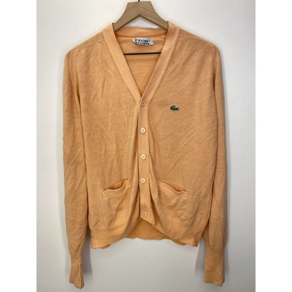 Lacoste Coral Color Wool Sweater Size Large - Picture 2 of 8